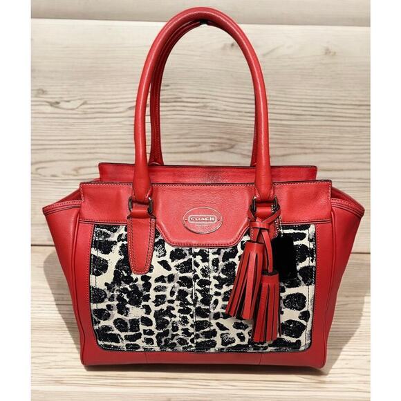 Coach 19989 Legacy Ocelot Candace Leather Satchel & Matching Wristlet - Picture 2 of 16